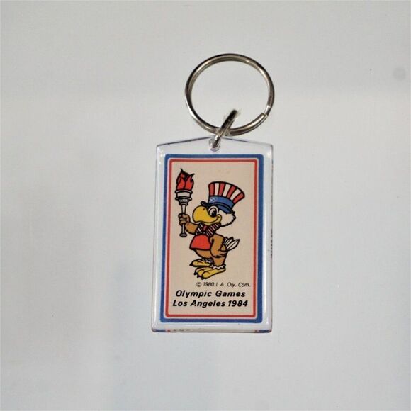 Vintage Keychain Sam the Olympic Eagle 1984 Los Angeles Olympic Games XXIII - Picture 3 of 3